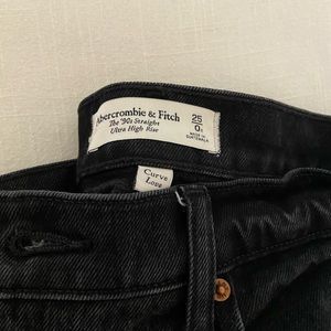 90s Ultra High Rise Abercrombie Black Jeans